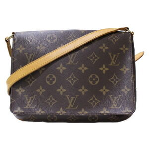 LOUIS VUITTON Musette Tango Monogram Leather Brown Shoulder Bag